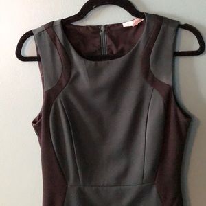 Sheath black and green dress